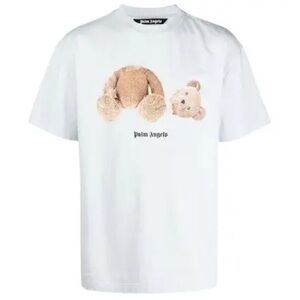 Palm Angels Illusion Blue Teddy Print Tshirt